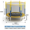 Indoor trampoline, baby rocking chair with safety net for infants (full mat)