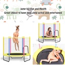 Indoor trampoline, baby rocking chair with safety net for infants (full mat)