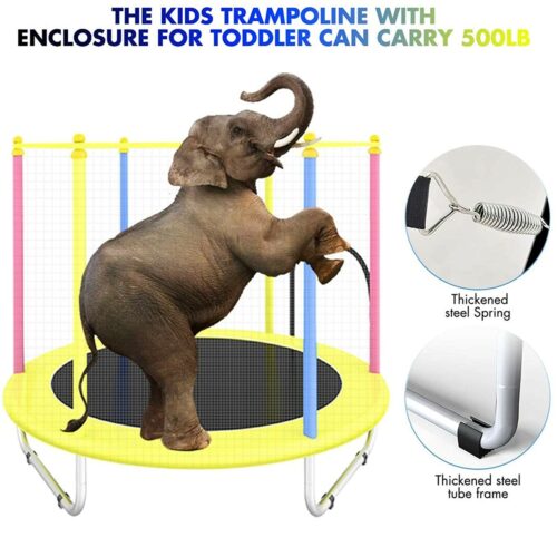 Indoor trampoline, baby rocking chair with safety net for infants (full mat)