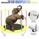 Indoor trampoline, baby rocking chair with safety net for infants (full mat)