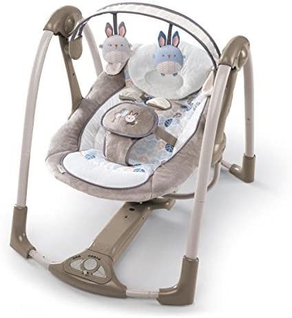 Ingenuity Power Adapt Portable Swing, Bingham Bunny