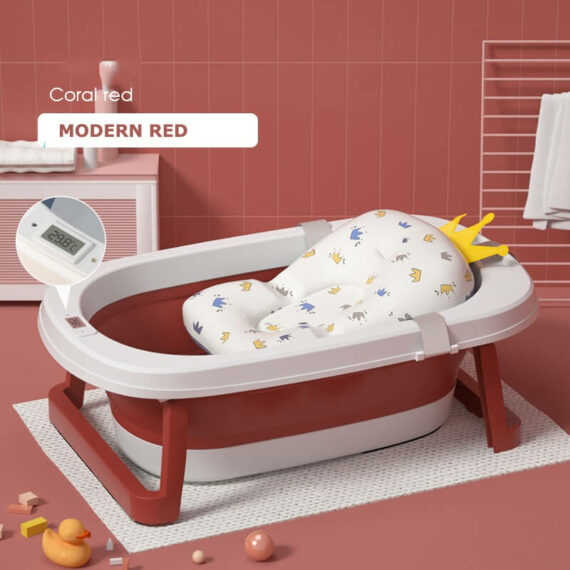 Foldable soft Bathtub with soft material and comfortable Pillow