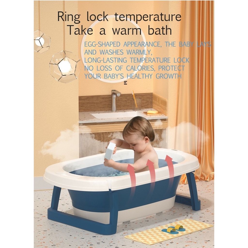 Foldable soft Bathtub with soft material and comfortable Pillow