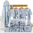 High Quality Boutique Luxury Plain Newborn 100% Cotton Baby 22 Pcs Gift Box