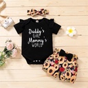 Baby Floral Daddys Girl Mommys World Clothing Set and Headband