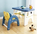 Daycare Furniture Kids Table and Chair Set Study Desk for Children
