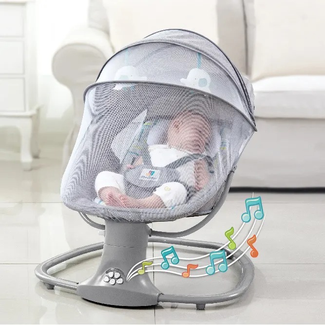 The Best 3-in-1 Deluxe Electric Auto Swing Rocker for Your Babys Comfort and Entertainment by Mastela Brand