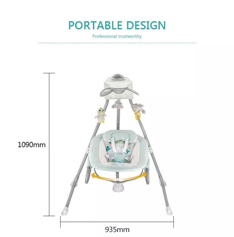 Soft Electric Musical Vibrating Bouncer, Swing, and Rocking Chair with Rotating Light Toys: The Ideal Baby Entertainment Center