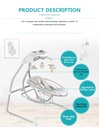 Soft Electric Musical Vibrating Bouncer, Swing, and Rocking Chair with Rotating Light Toys: The Ideal Baby Entertainment Center