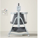 Adjustable Baby Bassinet for Newborns and Nursing Mothers with Anti-Reflux Tilt and Cradle Mode