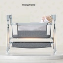 Adjustable Baby Bassinet for Newborns and Nursing Mothers with Anti-Reflux Tilt and Cradle Mode