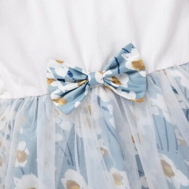 Long sleeve baby dress flower baby princess .