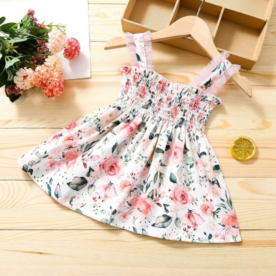 Summer Girls Dress Fashion Sleeveless Backless Kids Dresses Toddler Girl Birthday Party Princess Dress Sweet Children Clothing