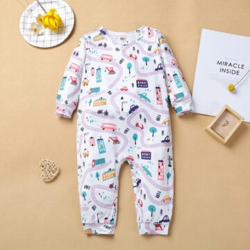 Unisex comfortable Amp cute baby romper.