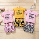 Little miss sassy Baby Girl Short Sleeve Sunflower Floral Pants 2Pcs Summer Outfit Sets