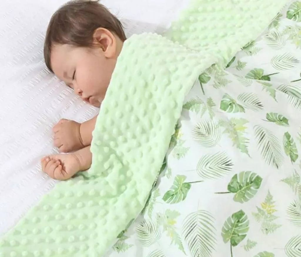 baby life Fleece swaddle blanket 110x155cm