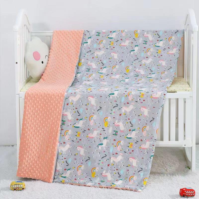baby life Fleece swaddle blanket 80x100cm
