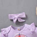 Baby Girls Rompers Short Sleeve Infant Jumpsuit