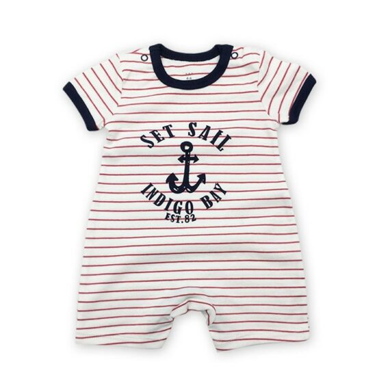 Summer Newborn Popular Short Sleeve Cotton Baby Romper Clothes cloud