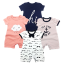 Summer Newborn Popular Short Sleeve Cotton Baby Romper Clothes cloud