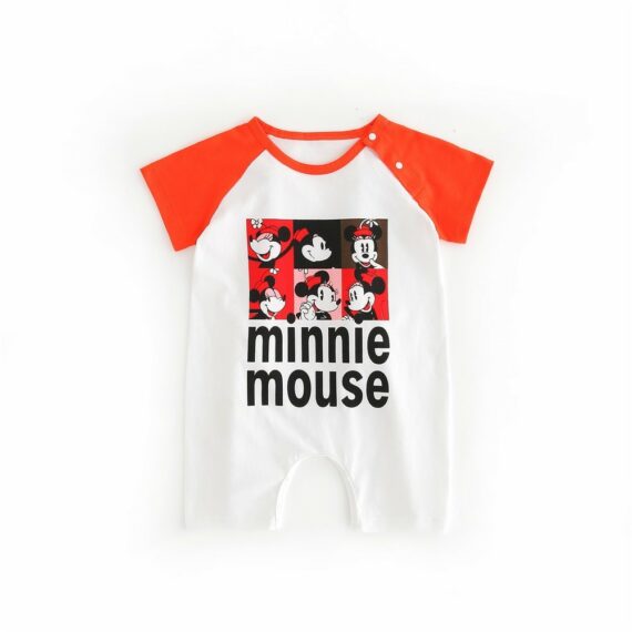 Disney Mickey Mouse Cotton Baby Romper Short Sleeve Baby Clothing - Unisex Baby Clothes