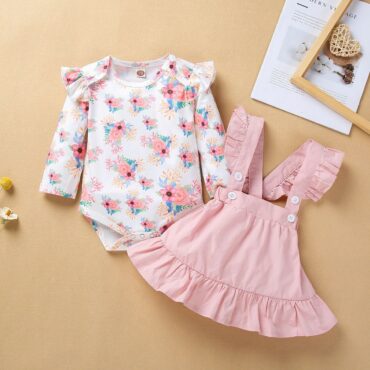 High Quality cotton baby girl dress for baby girl summer Printed kids dress sets