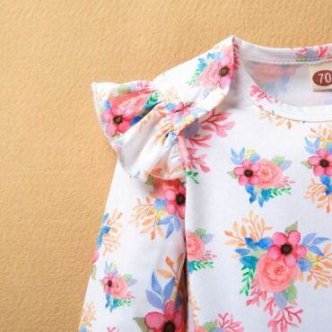 High Quality cotton baby girl dress for baby girl summer Printed kids dress sets