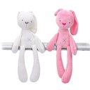 Soft cloth teddy rabbit with long legs and arms - GREY COLOR
