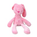 Soft cloth teddy rabbit with long legs and arms - GREY COLOR