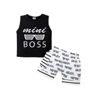 Newborn Baby Boy Clothes Mini Boss  Sleeveless