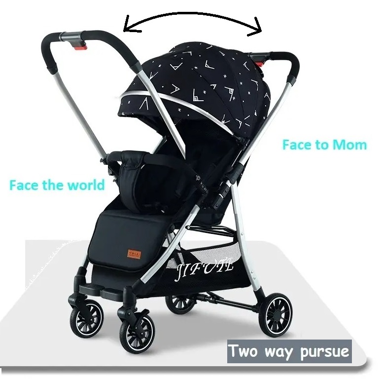 Reversible Handle Travel System Luxury Lightweight Baby Stroller