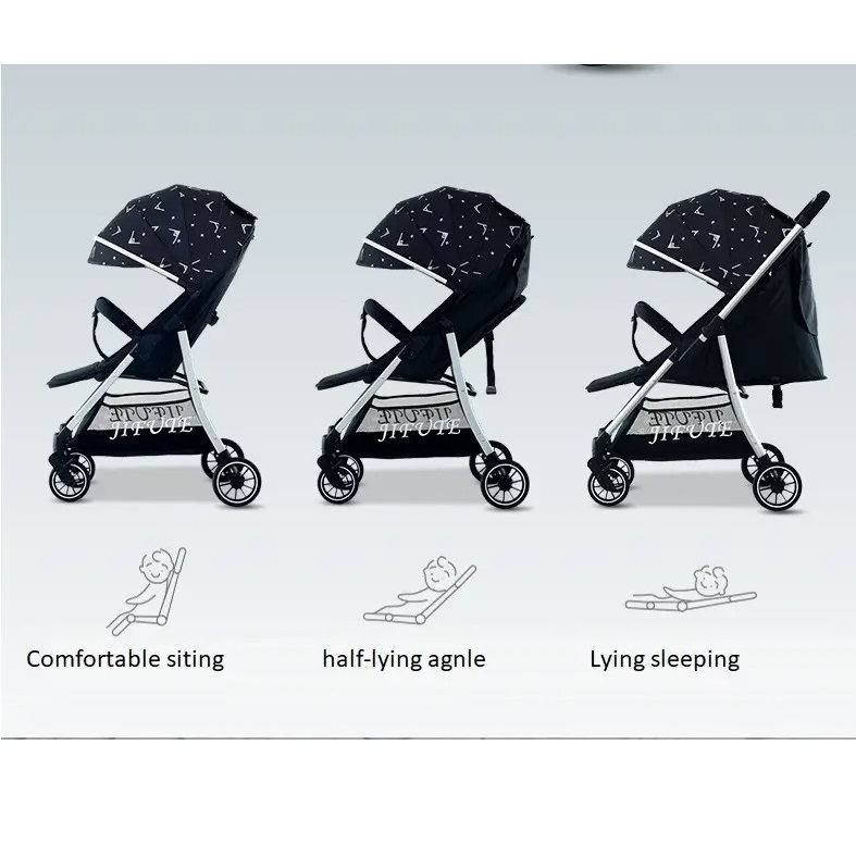 Reversible Handle Travel System Luxury Lightweight Baby Stroller