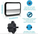 Baby Car Mirror  Shatter Proof Acrylic Baby Mirror for Car FOR Rearview Baby Mirror Easily to Observe The Babys Every Move  Safety and 360D