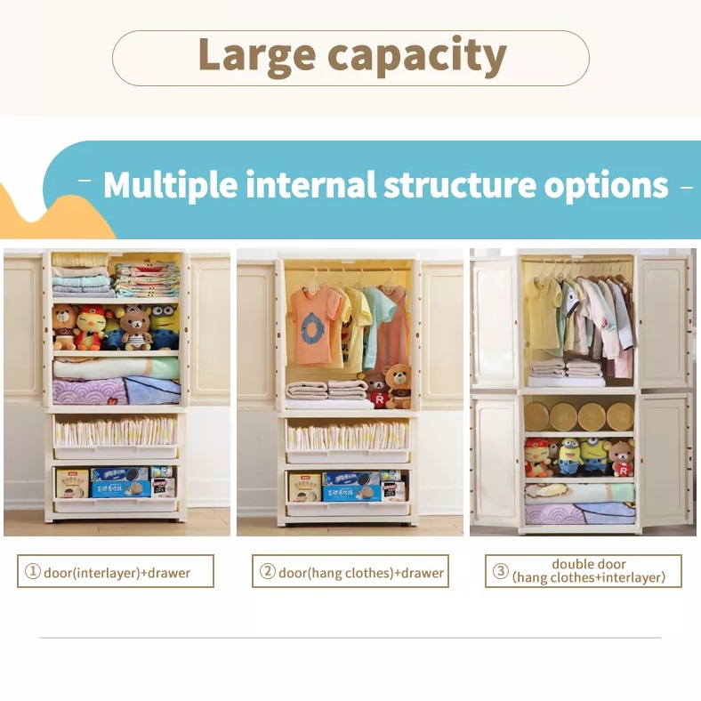 Baby life Plastic Cabinet Drawers Storage