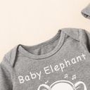 Baby Long Sleeve Autumn Cute Animal Romper Long Pants Hat 3pcs Set Newborn Baby Boy
