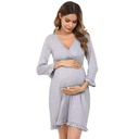 Maternity Sleep Nursing Dress_Sleeve Pregnancy Dress