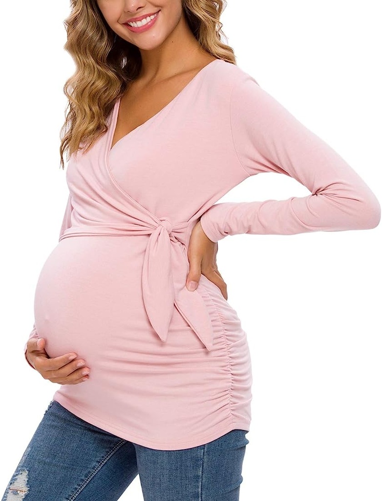 Maternitys Long Sleeve Shirts Pregnant Women