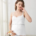Maternity Breastfeeding Shirt Double Layer Soft