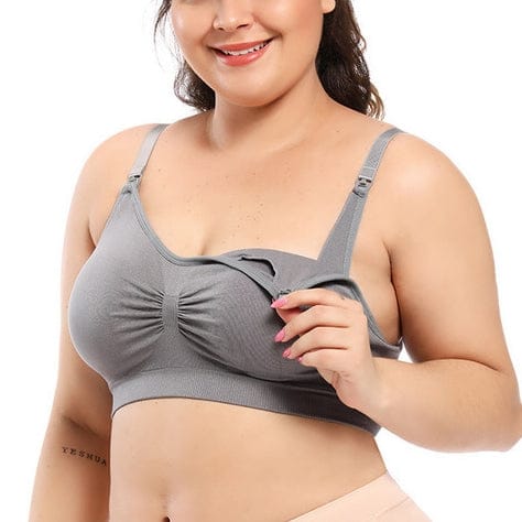 Plus Size Cotton Maternity Breast Feeding Sport Bra