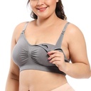 Plus Size Cotton Maternity Breast Feeding Sport Bra