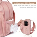 Baby Nappy Multifunction Changing Bag with External USB port -Black color