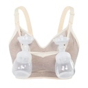 Breastfeeding bra suitable for breast pump use
