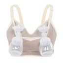 Breastfeeding bra suitable for breast pump use