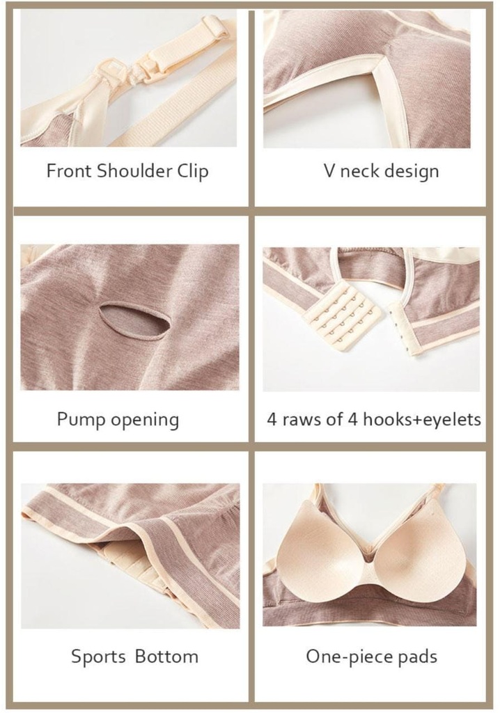 Breastfeeding bra suitable for breast pump use