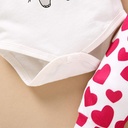 Baby Girl Heart Elephant Romper