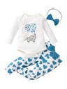 Baby Girl Heart Elephant Romper