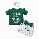 Baby Girl Little Miss Sassy Pants Set Outfit