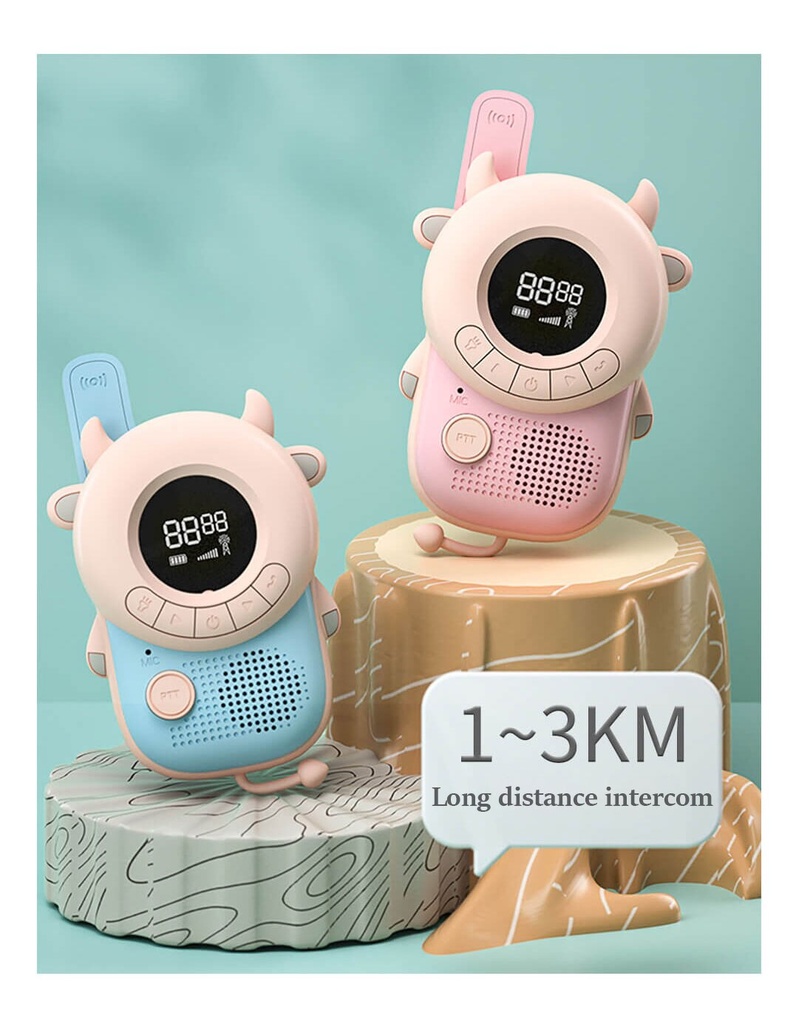 Walkie Talkie with Visible Speaker in the front