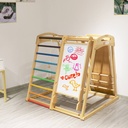 Indoor Children Playground - Baby Wooden Slide Swing