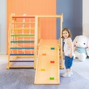 Indoor Children Playground - Baby Wooden Slide Swing